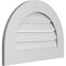 Ekena Millwork Round Top Surface Mount PVC Gable Vent: Functional, w/ 3-1/2"W x 1"P Standard Frame, 26"W x 18"H GVPRT26X1801SF - alternate 2